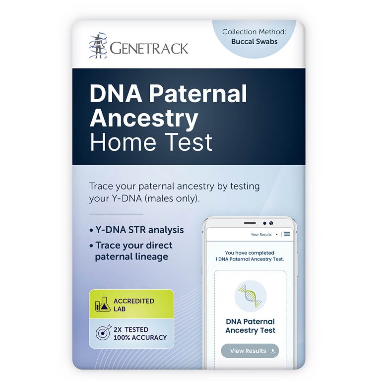 Paternal Lineage Ancestry DNA Testing Kit – Discover Your Y-STR Haplogroup  – Results in 6-7 Weeks - Home DNA Sample Collection Kit